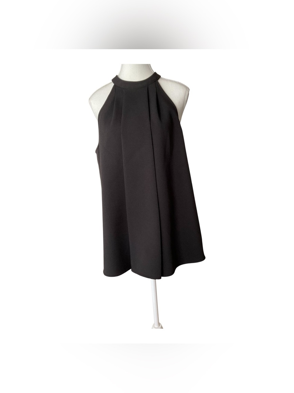 Michael Kors Black Halter Neck Blouse Sleeveless Top Size L